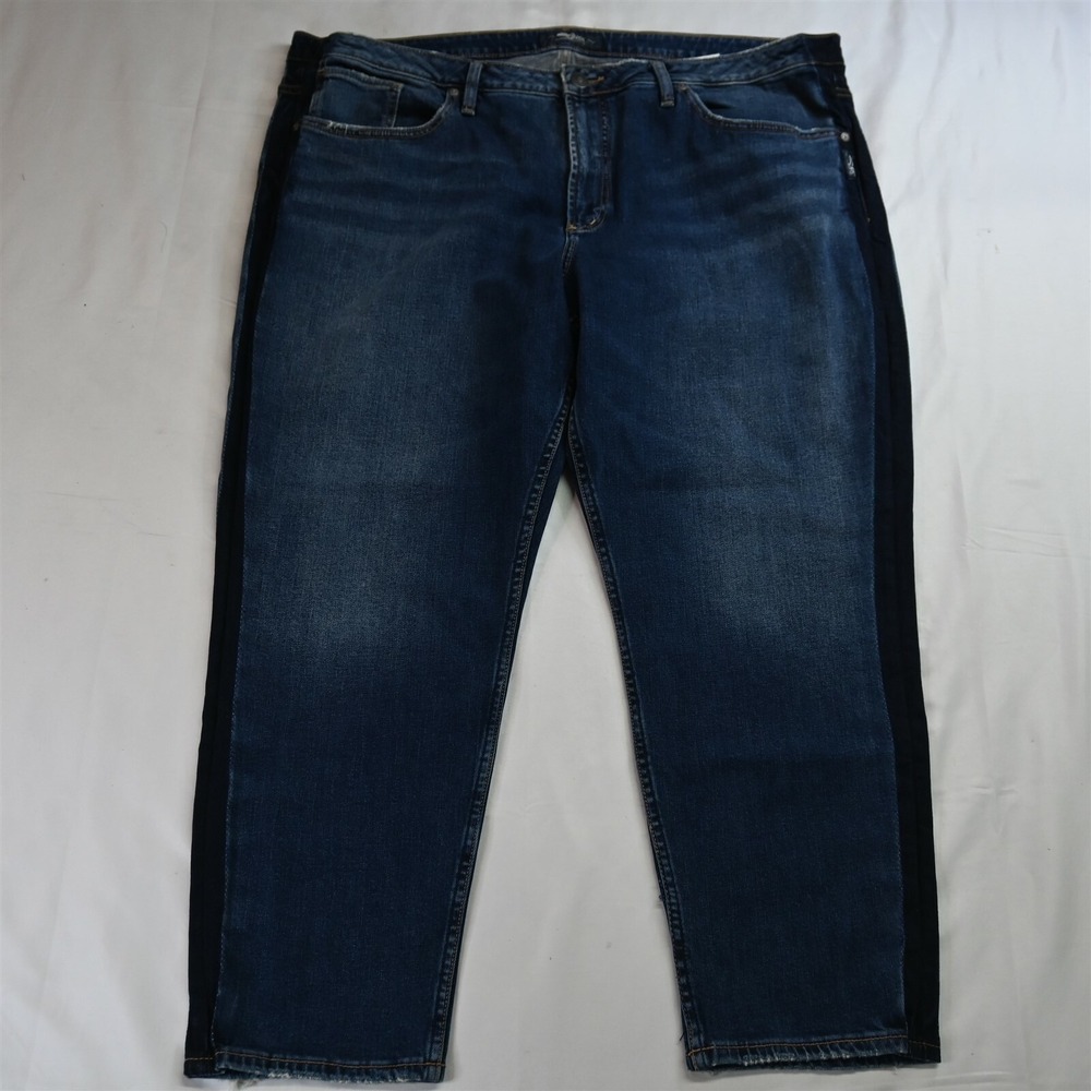 Silver 22 x 27 Vintage Slim Dark Wash Stretch Denim Jeans